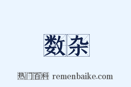 数杂是什么意思的图片